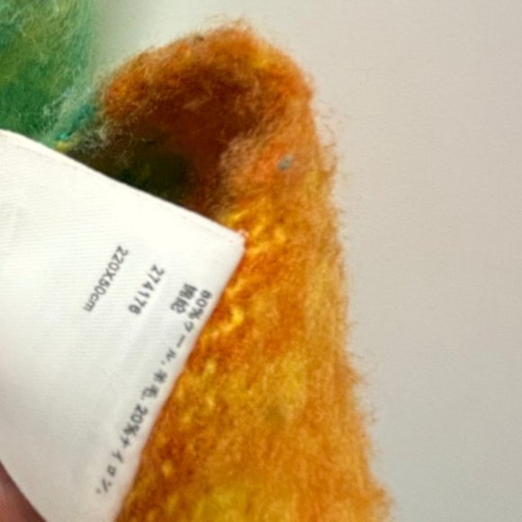 ACNE STUDIOS Checked Fringed Knitted Scarf - Picture 5 of 5